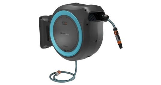 Gardena batteridrevet veggslangeboks PowerRoll 40 meter Solo