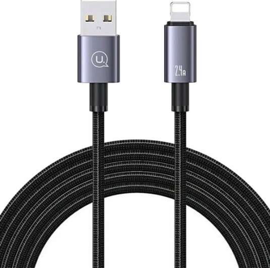 Usams-Kabel Usb Til Lightning 2,4A 2 M Hurtiglading Dirt Sj669usb01 (Us-Sj669)