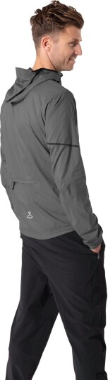 liiteGuard Aero-Tech Windbreaker Løpejakke Herre Grå M