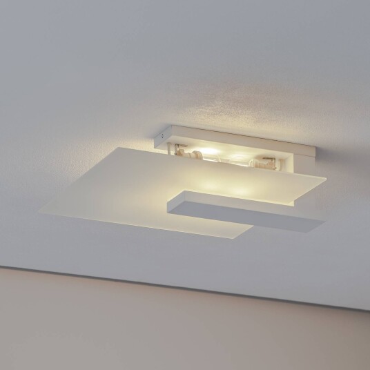 Envostar Peach Puff taklampe med glass hvit