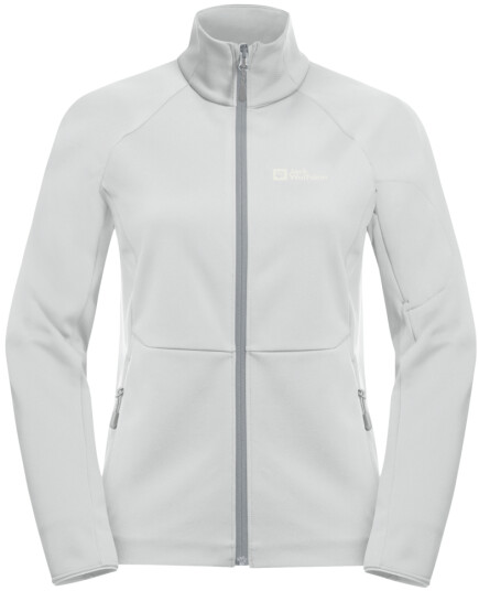 Jack Wolfskin Women's Alpgrat Full Zip Cool Grey XS, Cool Grey