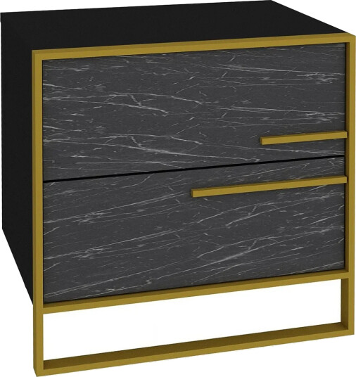 Cofield Nattbord 50 cm - Gull|Svart