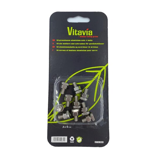 Bolt og Mutter Vitavia Rustfritt 10 stk Bolt og Mutter Vitavia Rustfritt 10 stk
