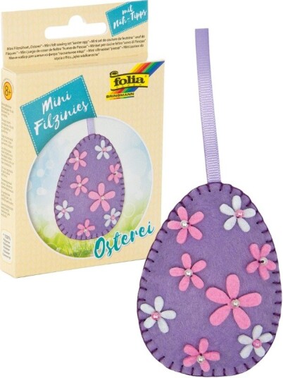 Folia Sysett med filt Mini påskeegg Folia Sysett med filt Mini påskeegg
