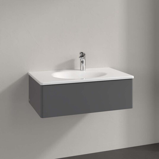 Villeroy & Boch Antao Servantskap med 1 skuff 78,8x49,6x25,6 cm u/lys Antrasitt Matt