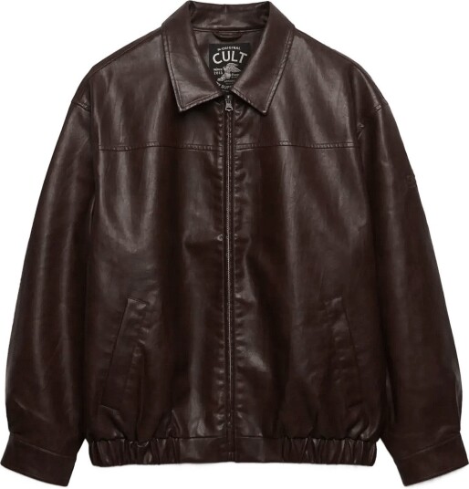 Superdry Collared Oversized Bomber HOT CHOCOLATE 16