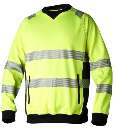 Top Swede Sweatshirt Varsel 132 Gul/svart M