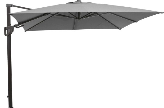Cane-line Hyde luxe tilt parasoll, 3x3 m, Grey, aluminium