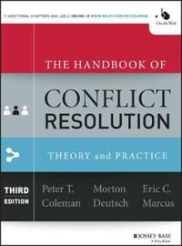 The Handbook Of Conflict Resolution Av Peter Coleman The Handbook Of Conflict Resolution Av Peter Coleman
