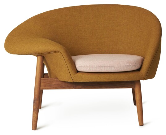 Warm Nordic FRIED EGG Loungestol (v), Gul, Rosa Unoliving Warm Nordic FRIED EGG Loungestol (v), Gul, Rosa Unoliving