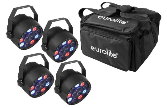 EuroLite Set 4x Led Party Spot & Soft-Bag