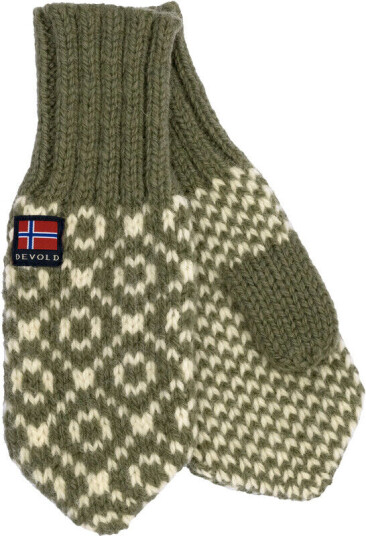 Devold Svalbard Votter oliven/Beige M   7 2022 Vinterhansker & Votter