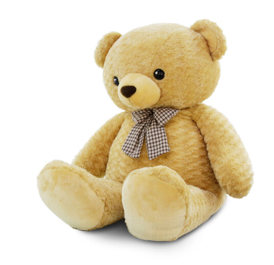 Aurora Plysj 110 Cm  Bamse Lys Brun