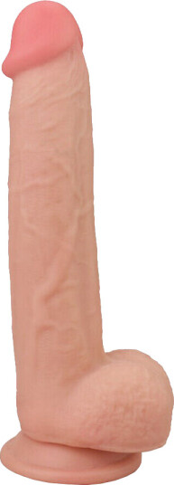 LoveToy: Sliding-Skin Dildo, 24.5 cm, lys LoveToy: Sliding-Skin Dildo, 24.5 cm, lys