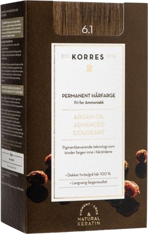 Korres Argan Oil Advanced Colorant 6.1 Ash Dark Blonde