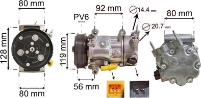 AC-kompressor VAN WEZEL 0900K255