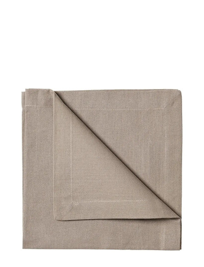 LINUM Robert Napkin 4 Pack Brown