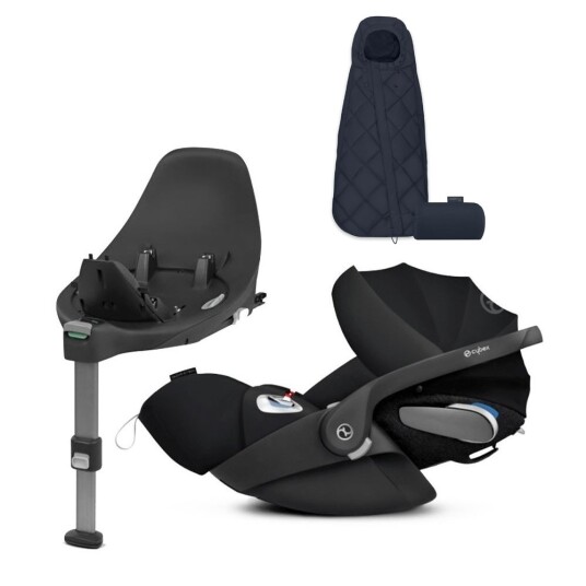 Premiumpakke Cybex Cloud Z Deep Black + Base Z + Snøgga Mini Nautical Blue Premiumpakke Cybex Cloud Z Deep Black + Base Z + Snøgga Mini Nautical Blue