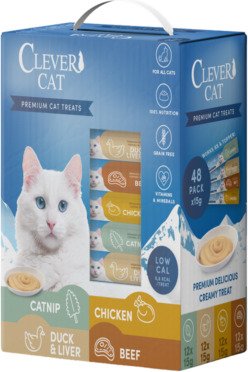 Clever Cat CleverCat Creamy big pack 48 st x 15 gr with 4 variants