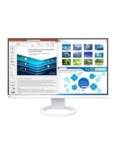 EIZO FlexScan EV2720S 27" Quad HD IPS Monitor med FlexStand - Hvit