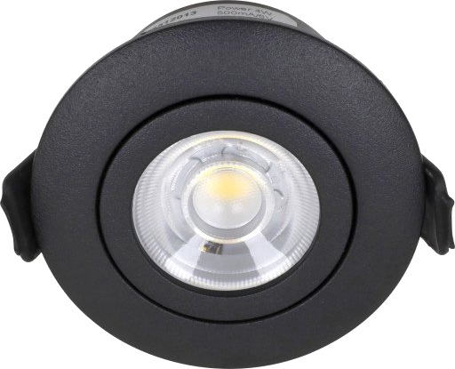 Nordtronic Low Profile Flexible utendørs downlight driver Ø7,5 cm sort 2700K Nordtronic Low Profile Flexible utendørs downlight driver Ø7,5 cm sort 2700K