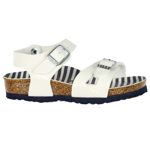 Birkenstock Sandaler Rio Nautical Stripes White 31 Sandals Blå Hvit