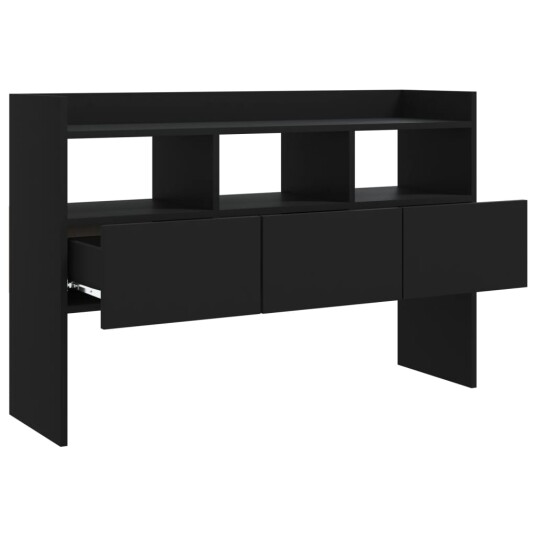 vidaXL Skjenk svart 105x30x70 cm sponplate