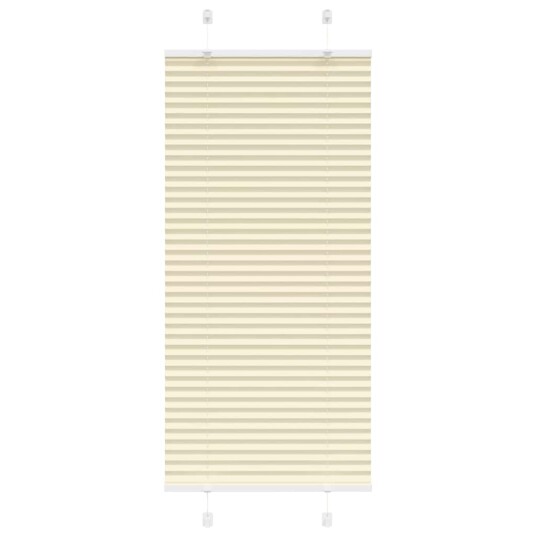 plisségardin krem 60x100 cm Stoff Bredde 59,4 Polyester