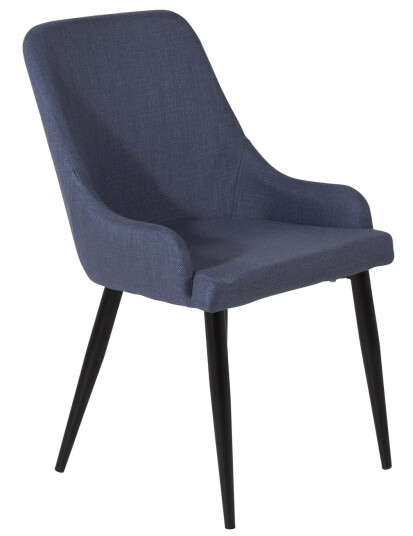 Venture Design Plaza spise stol Blå Textil/svart Blå