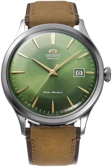 Orient Herreklokke RA AC0P01E Bambino Grønn/Lær Ø42 mm