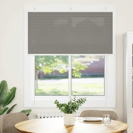 plisségardin antrasitt 120x100cm Stoff Bredde 119,4cm Polyester