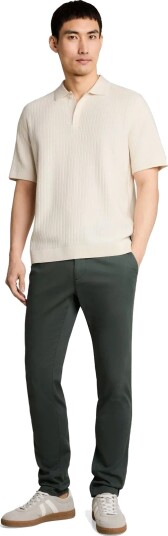 Tom Tailor Structured Knit Polo Cream L