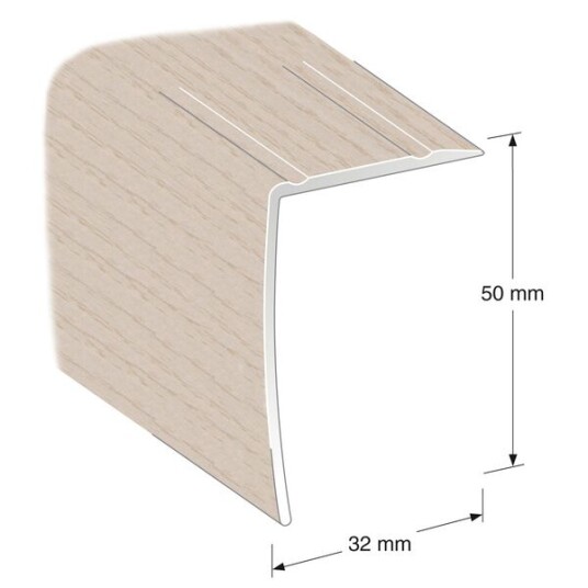 Lundbergs Trappenese Fix Aluminium B: 32mm L: 2000mm Nr 82