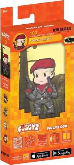 First 4 Figures pixel art magnetisk actionfigur Young Ocelot
