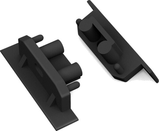 Topmet 1 stk. Endestykke GROOVE10 GEN2 SQ Med hull svart Topmet 1 stk. Endestykke GROOVE10 GEN2 SQ Med hull svart