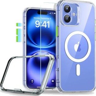 iPhone 16 ESR HaloLock MagSafe Classic Pro-sett - gjennomsiktig