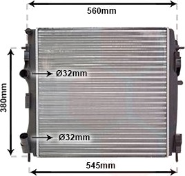 VAN WEZEL 43002309 Radiator motorkjøling