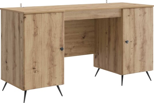 vidaXL Skrivebord Artisan eik 142,5 x 50 x 75 cm Konstruert tre