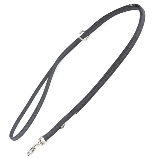 Julius-K9 Dobbel-hundebånd - med gummi - 220 cm lang 20 mm bred til max 50 kg
