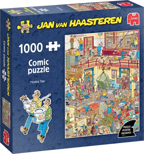 Jan van Haasteren Moving Day Puslespill 1000 Brikker