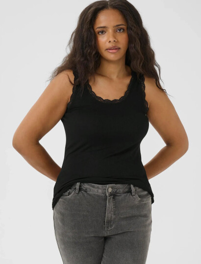 Kaffe Curve Kcomia Top - Black - S