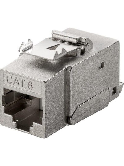Pro Keystone modul RJ45 Cat 6 STP 250 MHz Grå