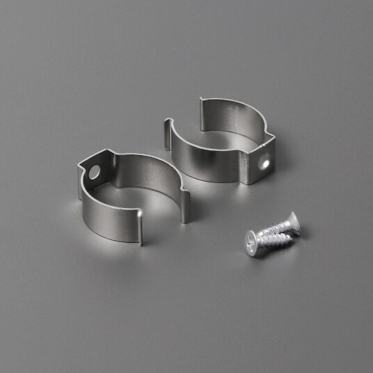 Topmet 1 stk. Flat holder PEN12   Rustfritt stål