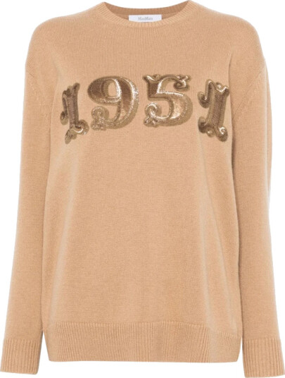 Max Mara Dame Strikkevarer Brun XS,