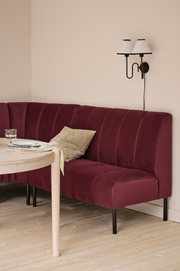 Jotex Kjøkkensofa Modul 2seter Vinrød SANTOS 1745768040 Jotex Kjøkkensofa Modul 2seter Vinrød SANTOS 1745768040