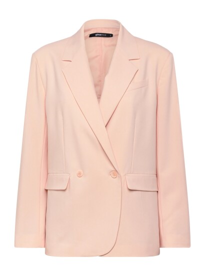 Gina Tricot Back High Slit Blazer   Pink   M