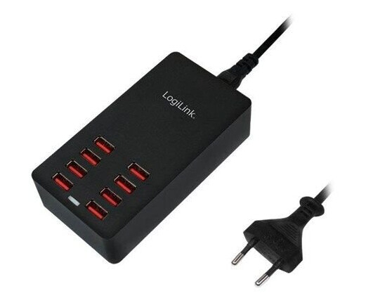 LogiLink 8-Port USB Ladeadapter 44W Svart