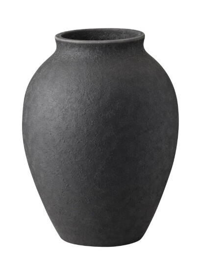 Knabstrup Keramik Vase Black H12.5CM