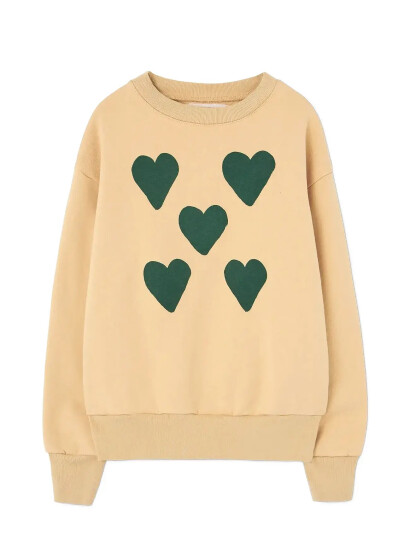THE ANIMALS OBSERVATORY Hearts Soft Brown Bear Sweatshirt - Beige - 4 Y THE ANIMALS OBSERVATORY Hearts Soft Brown Bear Sweatshirt - Beige - 4 Y