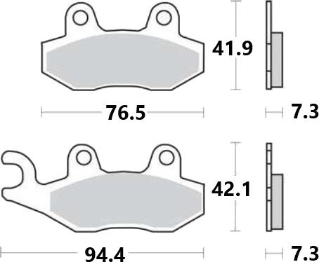 BREMBO 07049 Bremseklosser